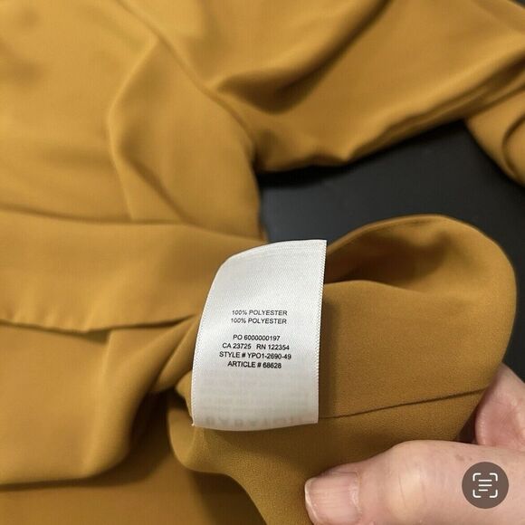 Arirzia Babaton Murphy Blouse Yellow Harvest Gold Size Medium - Picture 11 of 11